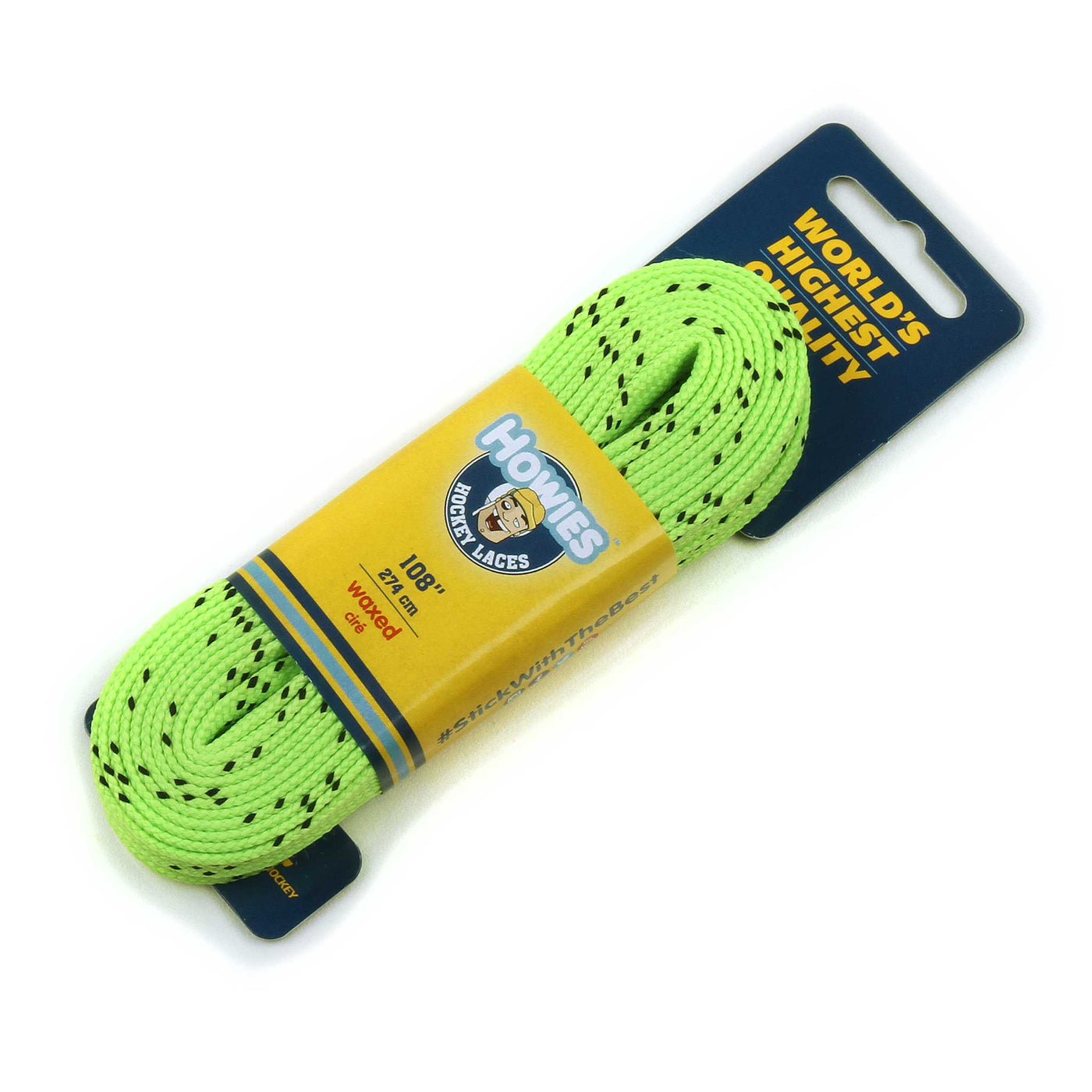 Howies Waxed Laces - Neon Green
