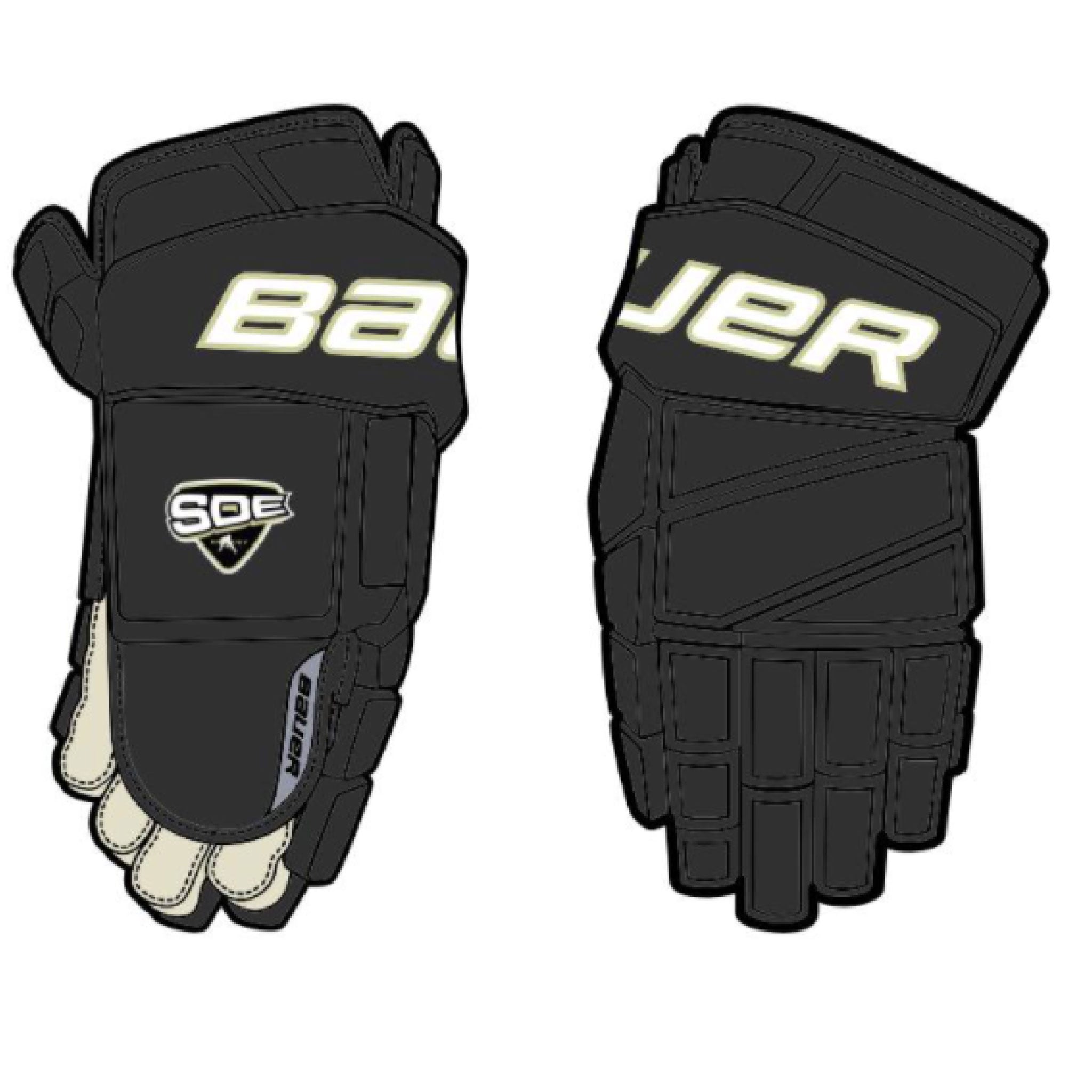 SDE handskar BAUER Team PRO - Int/Sr